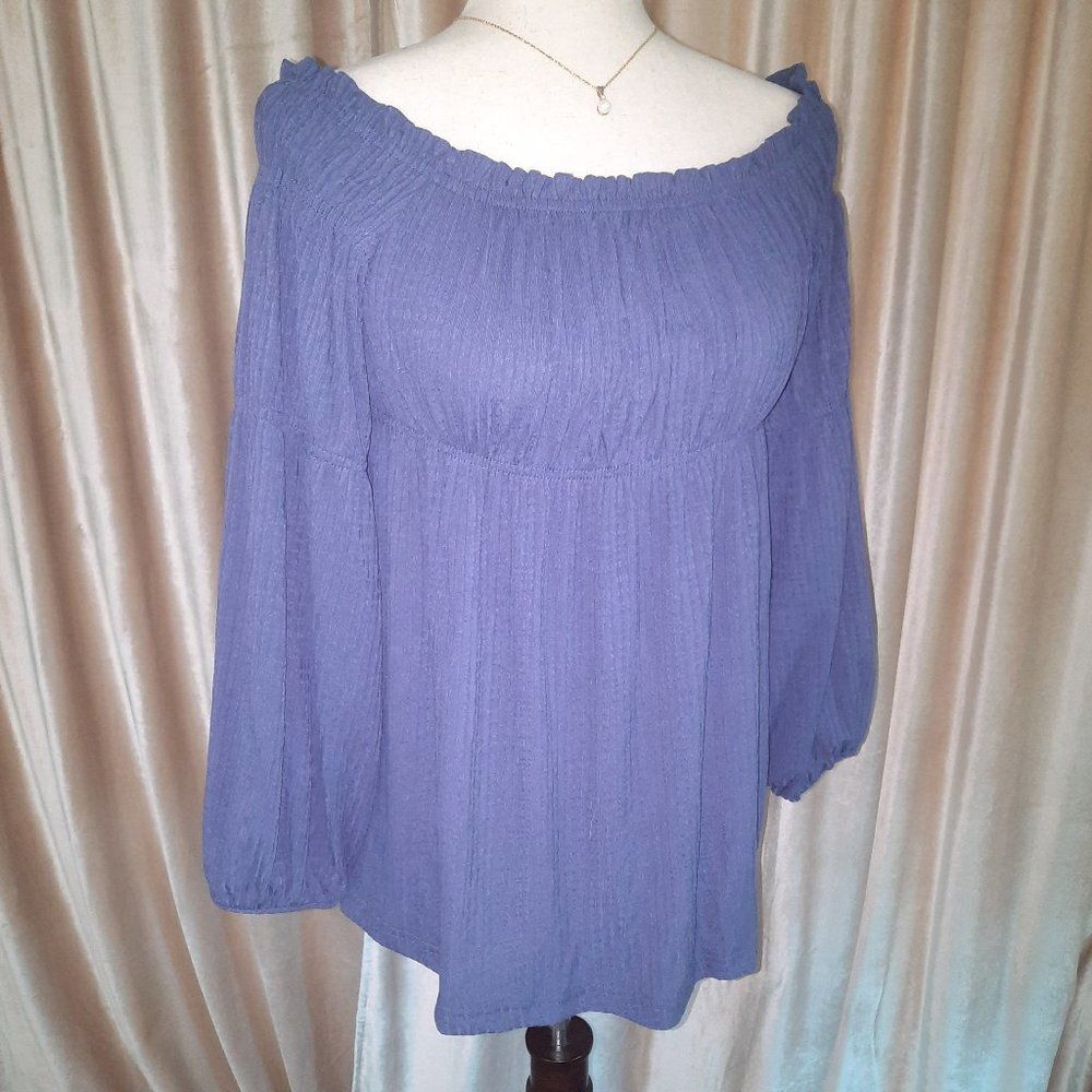 Maurices Off Shoulder Peasant Top Sz. L NWT